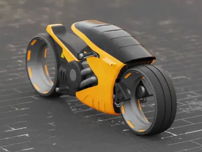 CONCEPT BIKE C-2000 RIGGED 3D model