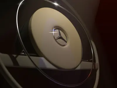 Mercedes steering wheel 3D model
