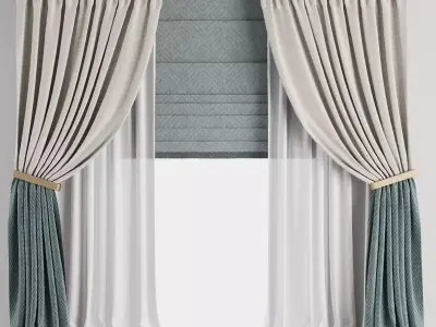 Curtain Set M42 3D model