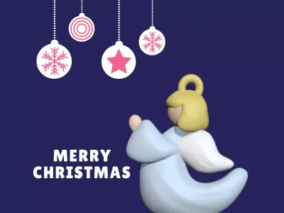 Angel tree to decorate your house 3D print model