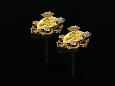 jewelry earing 3D print model