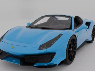 Ferrari 488 Pista Spider 3D model