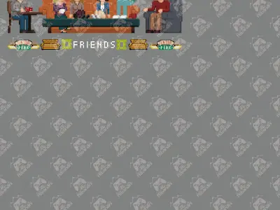 Decoration Pixel Friends 3D print model