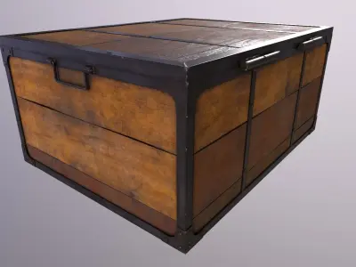 Realistic Jack Daniels Box Low-poly 3D model