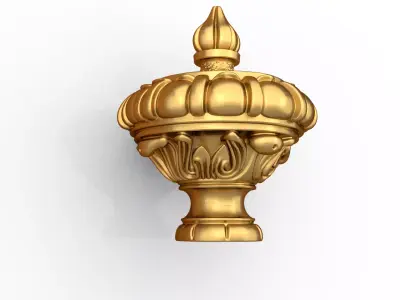 carved classic decorative ornament cnc 3d printing stl 66 3D model