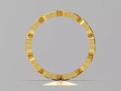 Gold Infinity stl Ring Model gr0131 3D print model