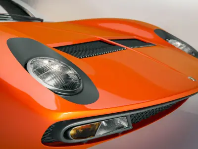 Antique Sports car 3D model