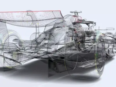 Mersedes 2024 W14 3D model