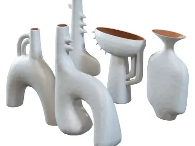 Wildwood Kona Vase Set Low-poly 3D model