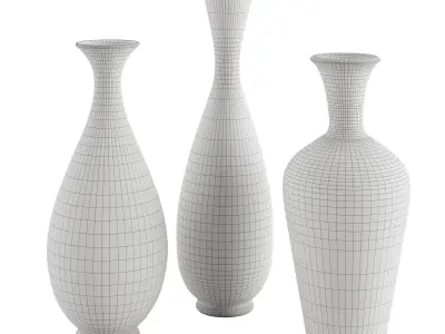 Berndt Friberg Set of vases 3D model