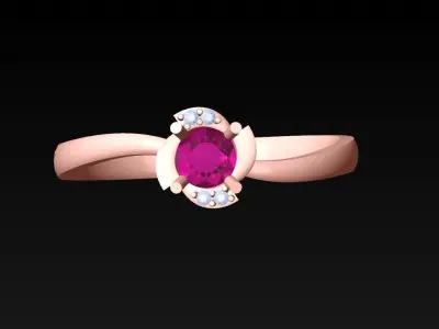 Diamond Ring - Womens Rings - N719821 3D print model
