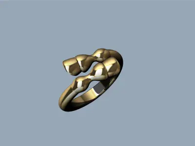 Horse leg ring 3D print model
