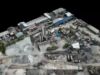 terrain construction-site industrial drone scan  3D model