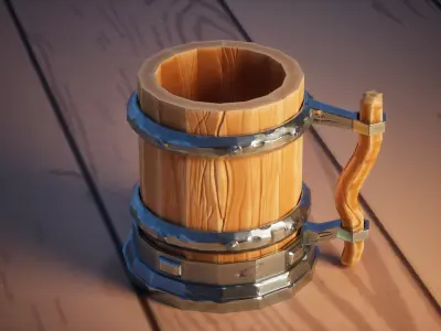 Stylized Fantasy Interior Pack Game Ready Assets Low-poly 3D model
