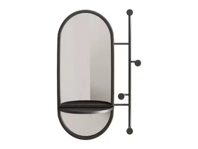 Zada Mirror with Accessories Hanger by La Forma 3D model