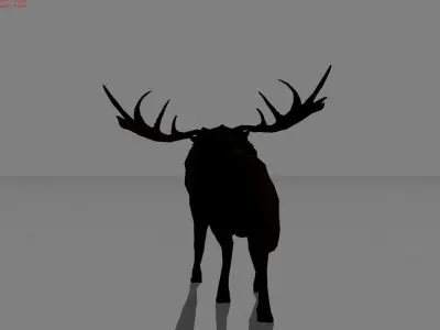 Deer Animal  Low-poly 3D model