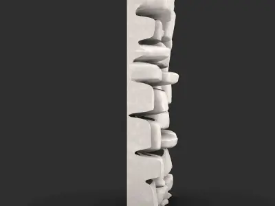 Exterior Stone Wall Prop 3D print model