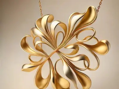 Golden Elegance 3D print model