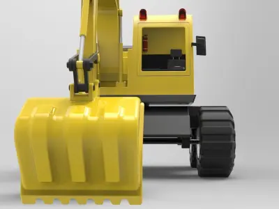 Excavator real toy 3D print model