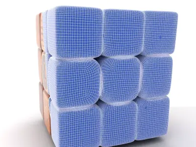 Wooden Puzzle Cube model pack Texture