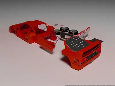 Ferrari F40 3D print model