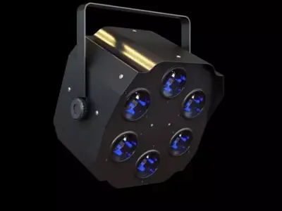 Floodlight At Statues Stadium Garden 3D model