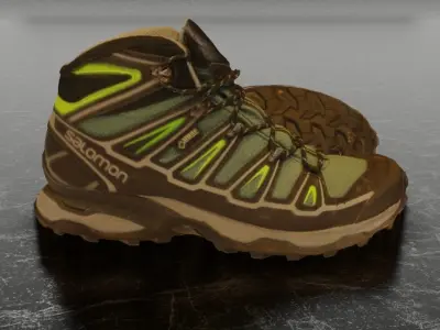 SALOMON X ULTRA 3D SHOES Low-poly 3D model