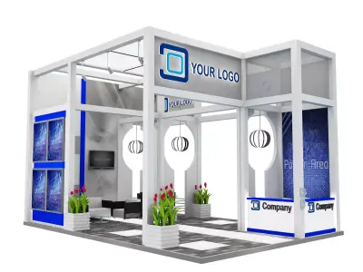 Booth Exhibition Stand a516 3D model