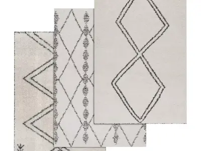 Rug Set 1353 3D model
