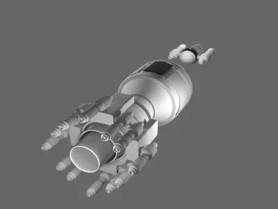 ci fi rocket i hope you like it  Free 3D model