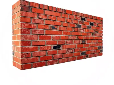 Red Brick Wall model pack Low-poly 3D model purchase