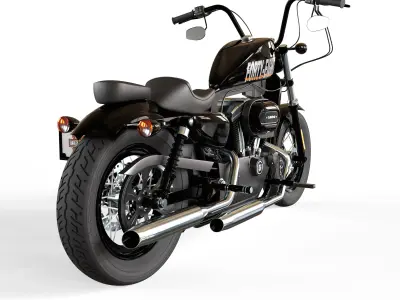 Harley Davidson Forty Eight  Low-poly 3D model
