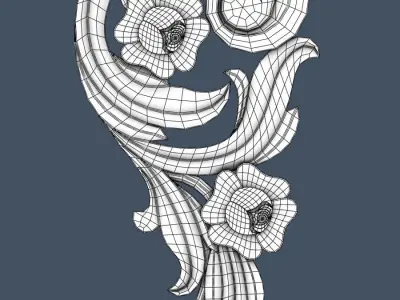 Decorative Scroll 3D model get