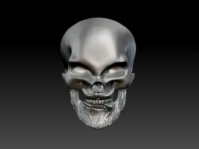 Skull Cigarette Ring 3D print model