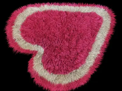Rug heart 3D model