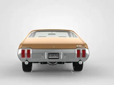Oldsmobile 4-4-2 1970 3D model