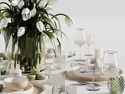 Tableware set 19 3D model