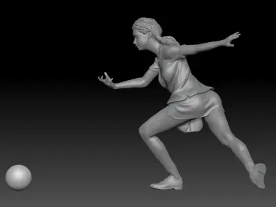 BOWLING GIRL 2 3D print model