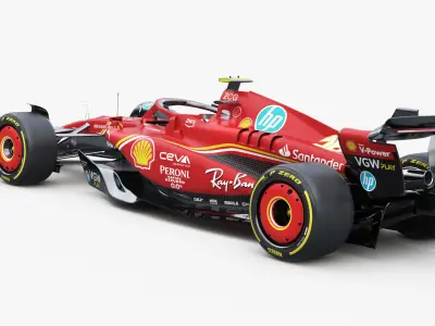 F1 Ferrari SF24 2024 Update 3D model