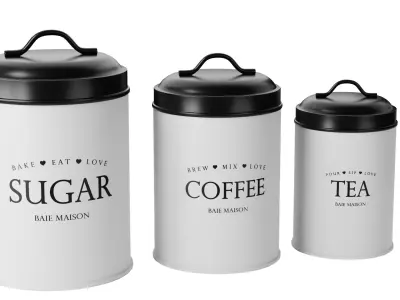 Kitchen Canister Set 10 - Storage - Baie Maison 3D model