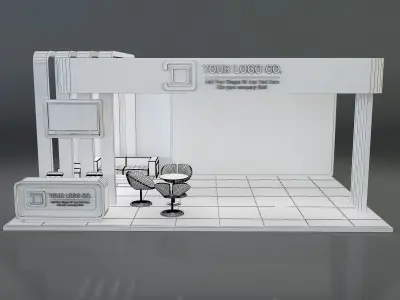 Booth Exhibition Stand a637c 3D model