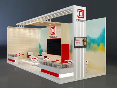 Booth Exhibition Stand a638a 3D model