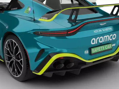 Aston Martin Vantage S F1 Safety Car 2025 HQ 3d model 3D model