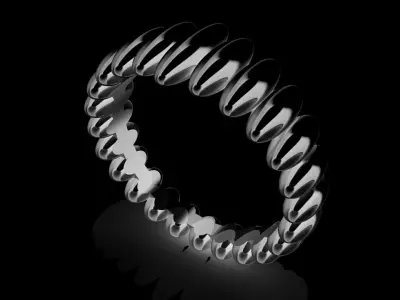 Eternity Ring Texture 3D print model