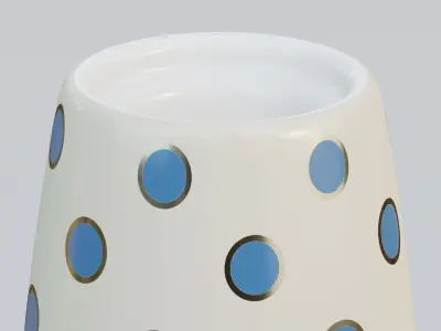 Vase24 vase with polka dots 3D model