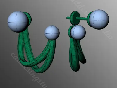 Earrings od105 3D print model