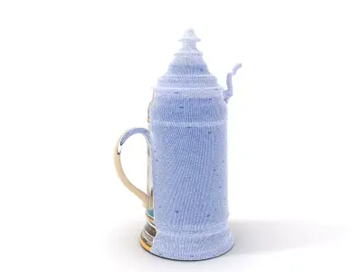 Decorative Beer Stein model pack Low-poly 3D model