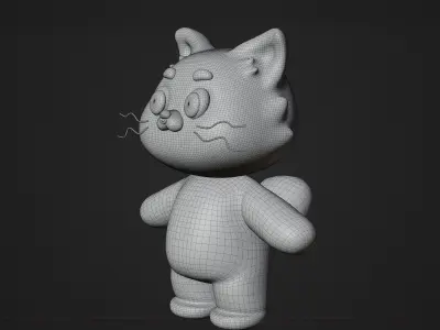 Red Panda Cute Cartoon 3D model