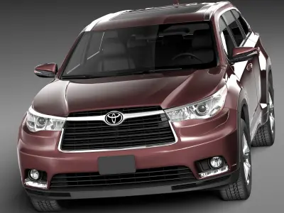 Toyota Highlander 2014 3D model