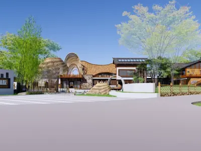 A country house 3D model